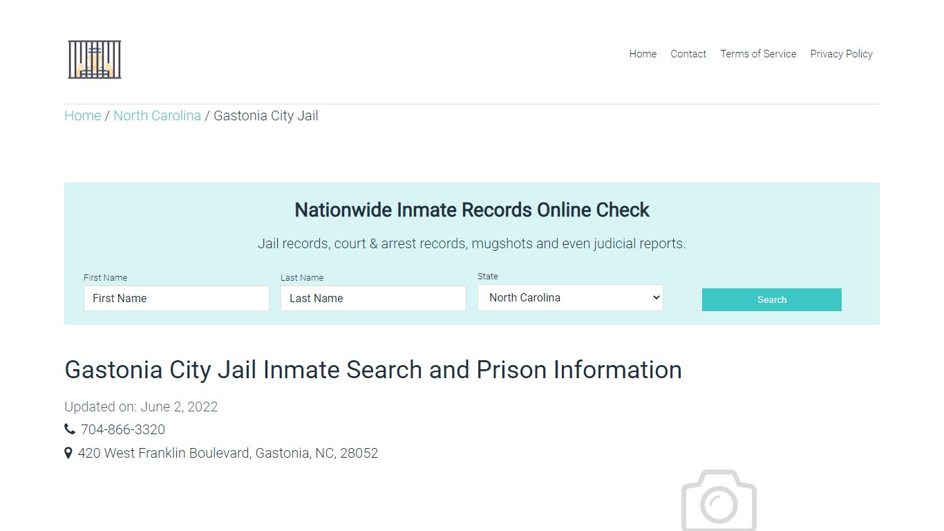 Gastonia City Jail Inmate Search, Visitation, Phone no ...